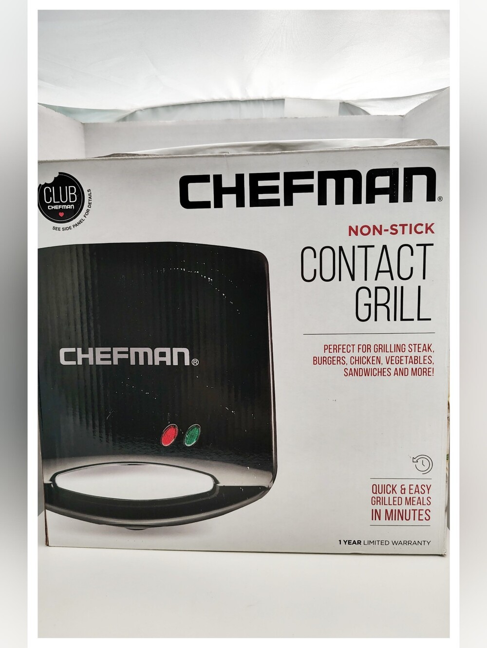 Chefman 'Non-Stick Contact Grill' Compact Size Grill *NIB*